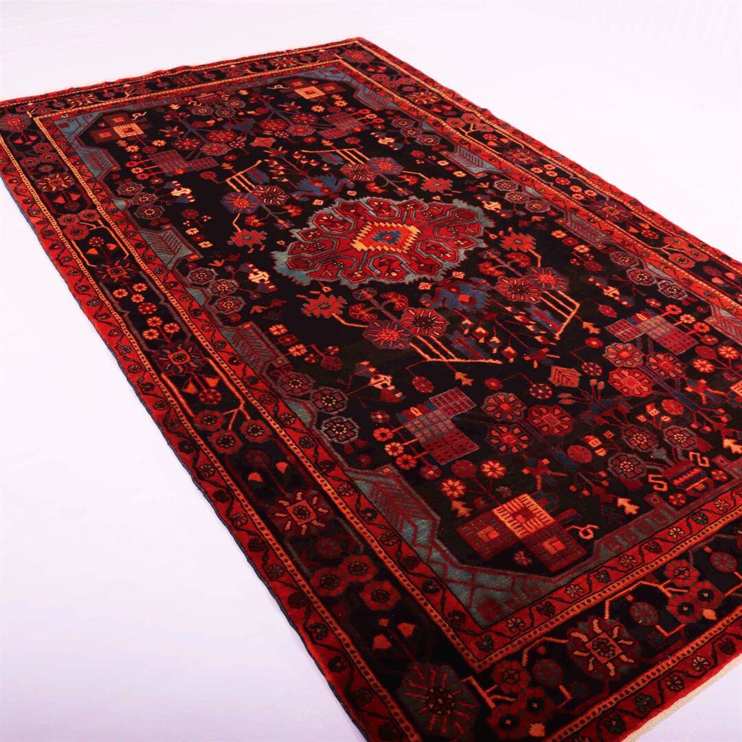 2.9x1.7M Vintage Tribal Nahavand Rug (Old Rug) - Image 5