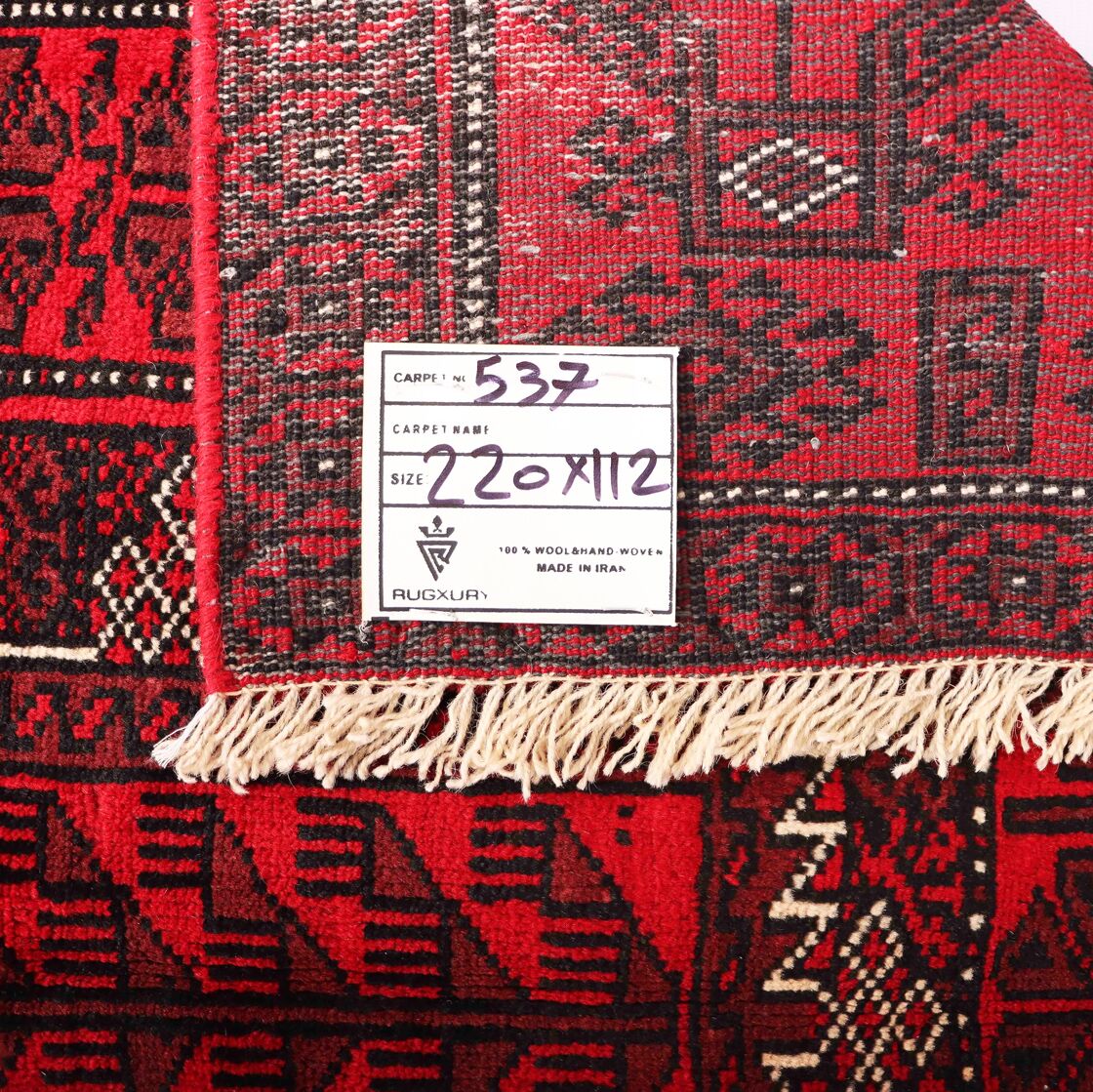 2.2x1.1M Balouchi Tribal Rug - Image 7