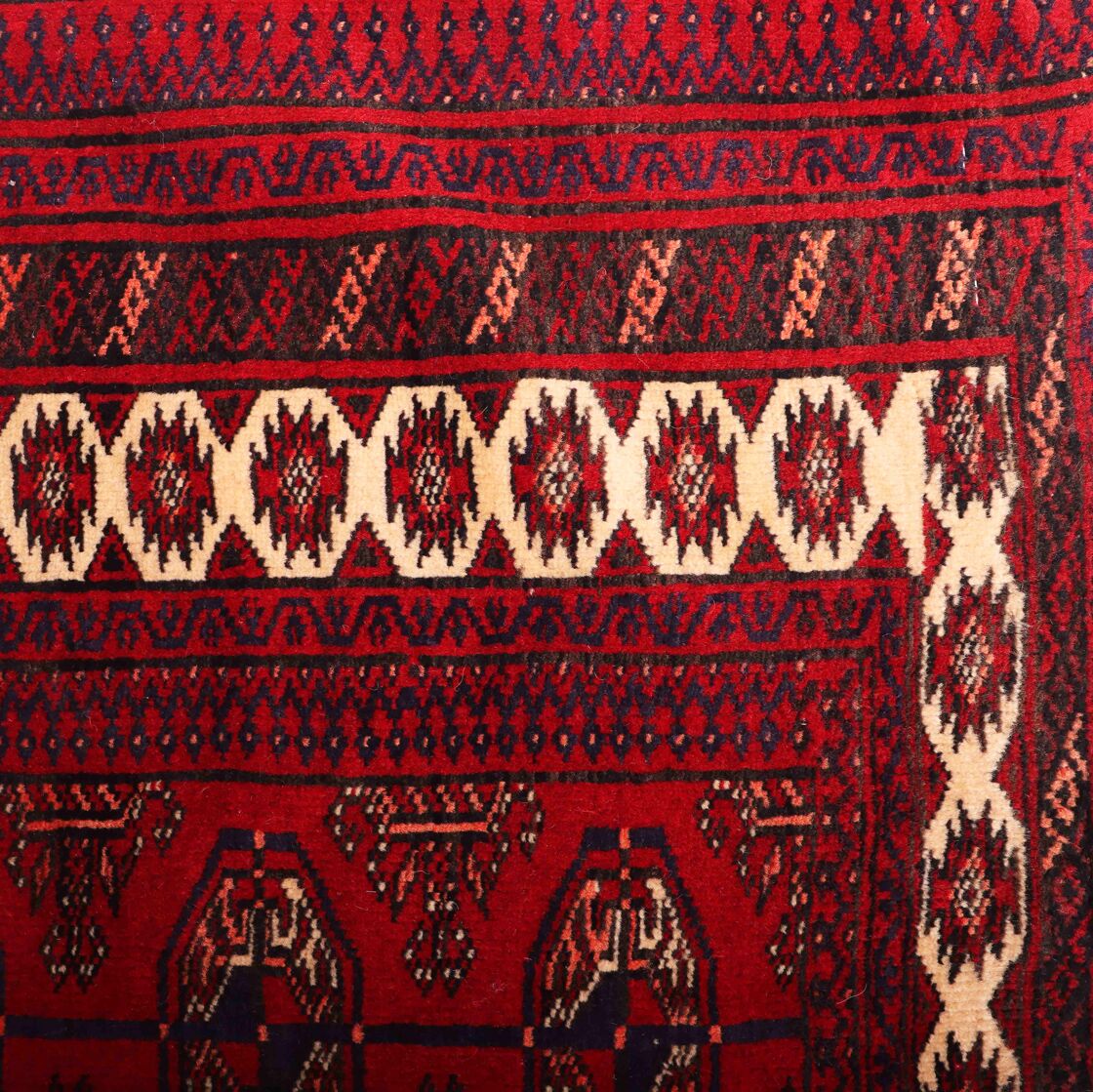 2x1.2M Antique Balouchi Tribal Rug - Image 5