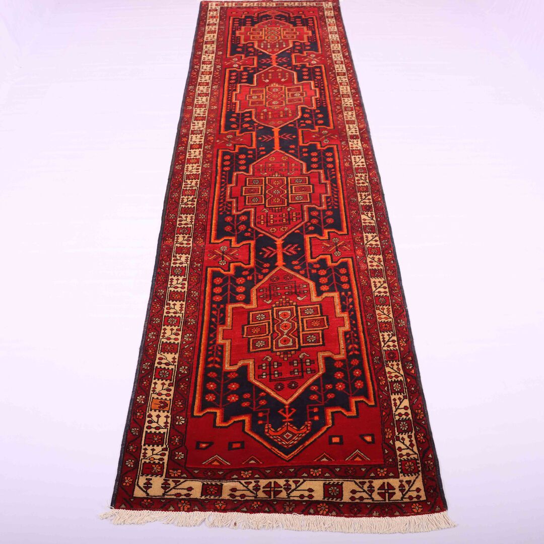4.2 M Ardebil Persian Runner Rug - Image 7