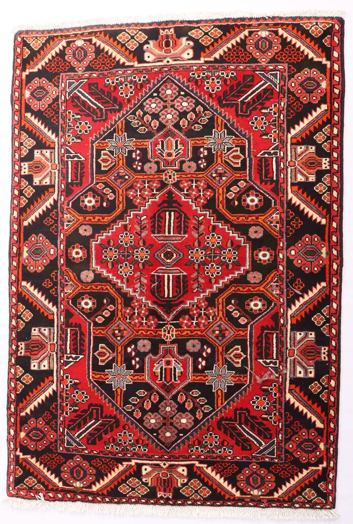1.6x1.1M Antique Persian Saveh Rug - Image 3