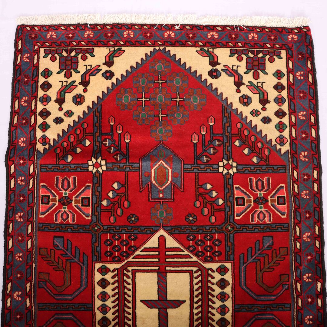 2x1.1M Tribal Persian Saveh Rug - Image 3
