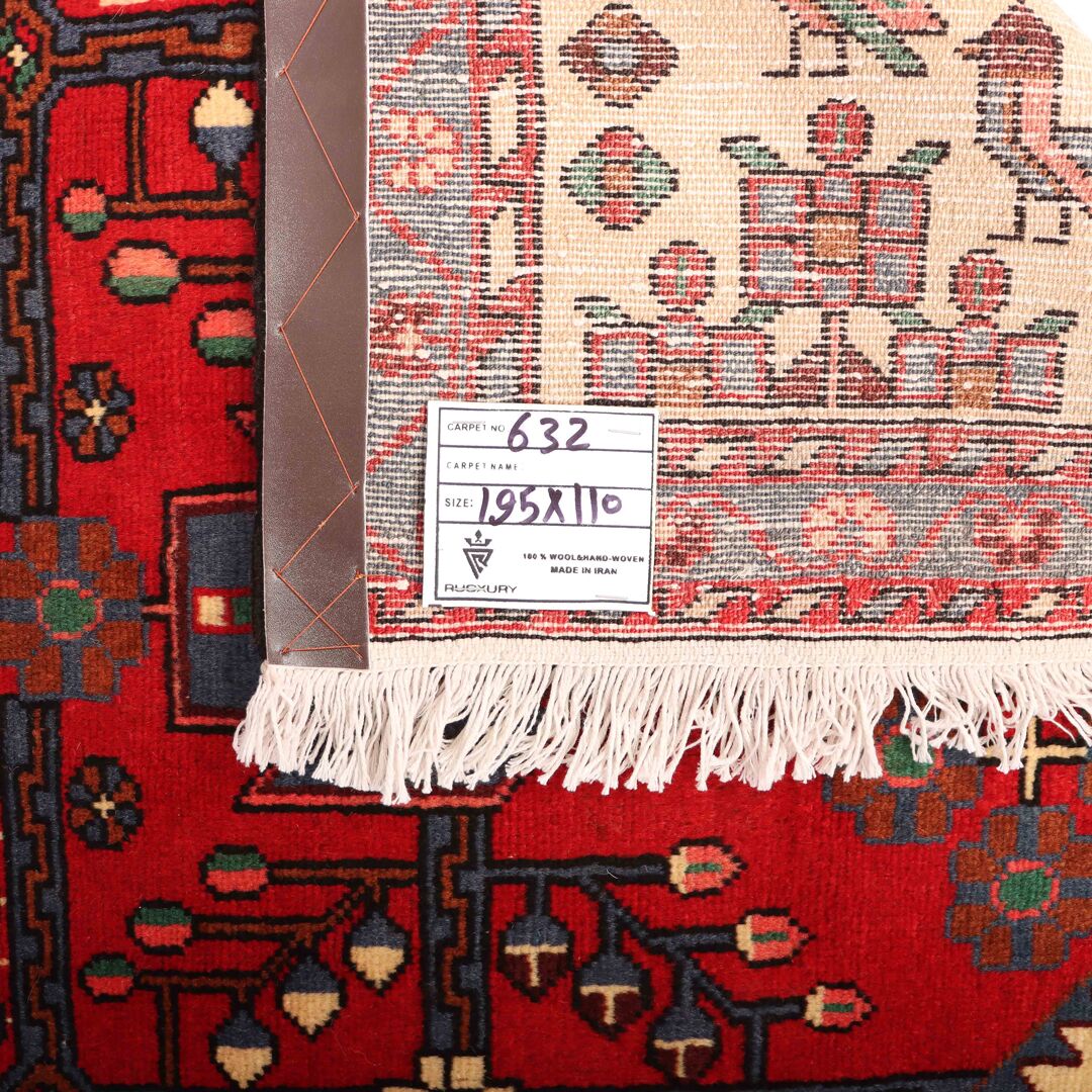 2x1.1M Tribal Persian Saveh Rug - Image 6
