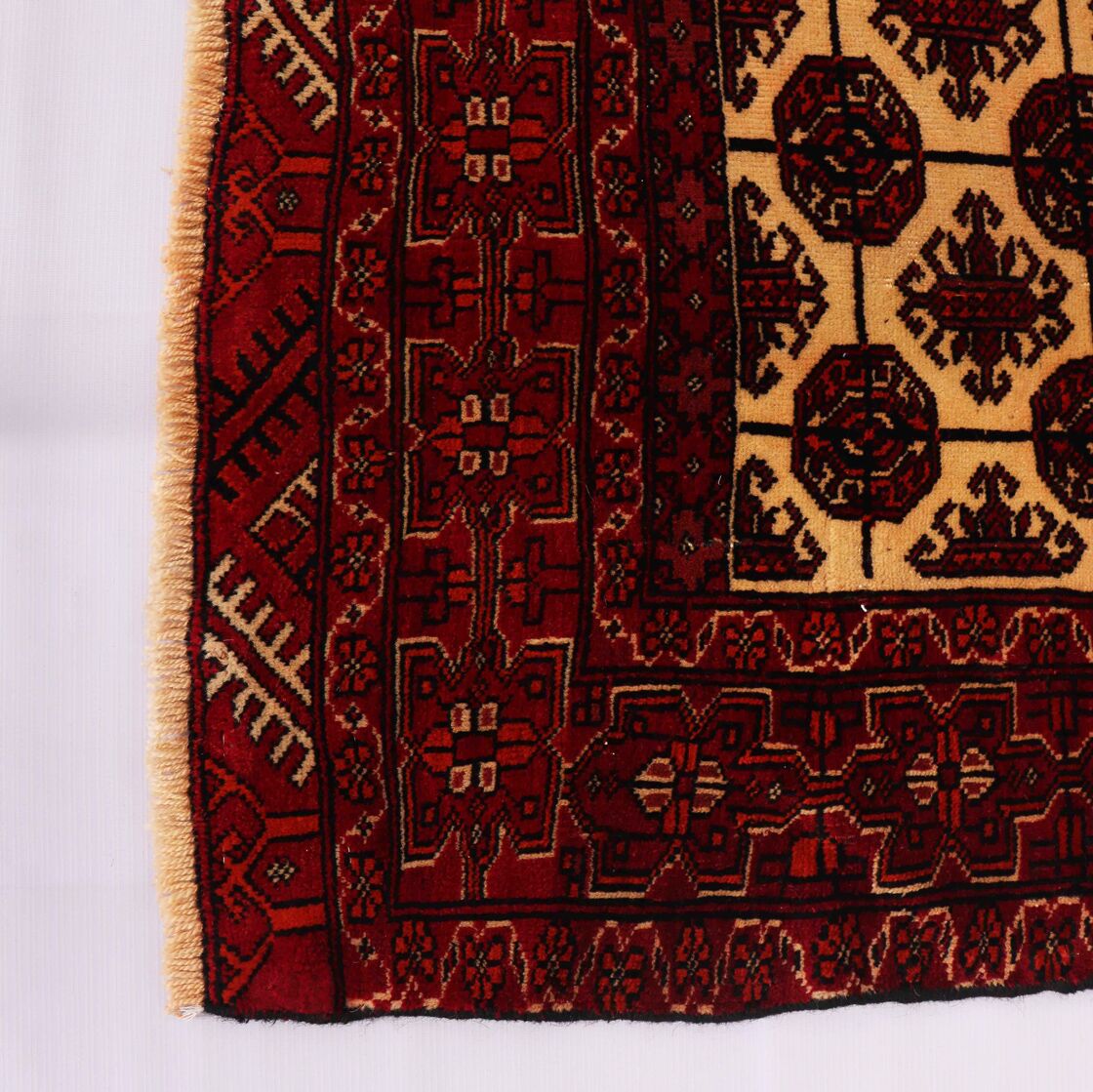 1.4x1M Antique Turkoman Persian Rug - Image 5