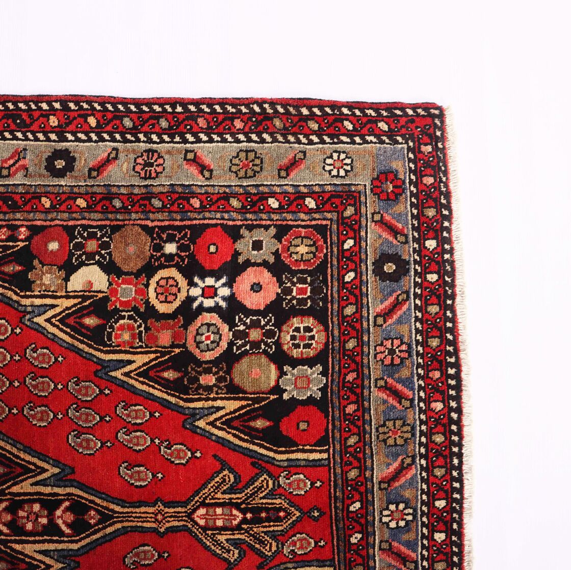 2x1.3M Antique Persian Mazleghan Rug - Image 5