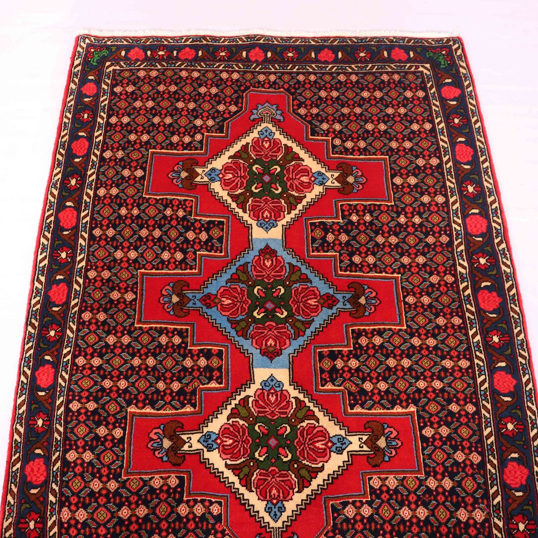 1.5X1M Kurdi Sanandaj Persian Rug - Image 3