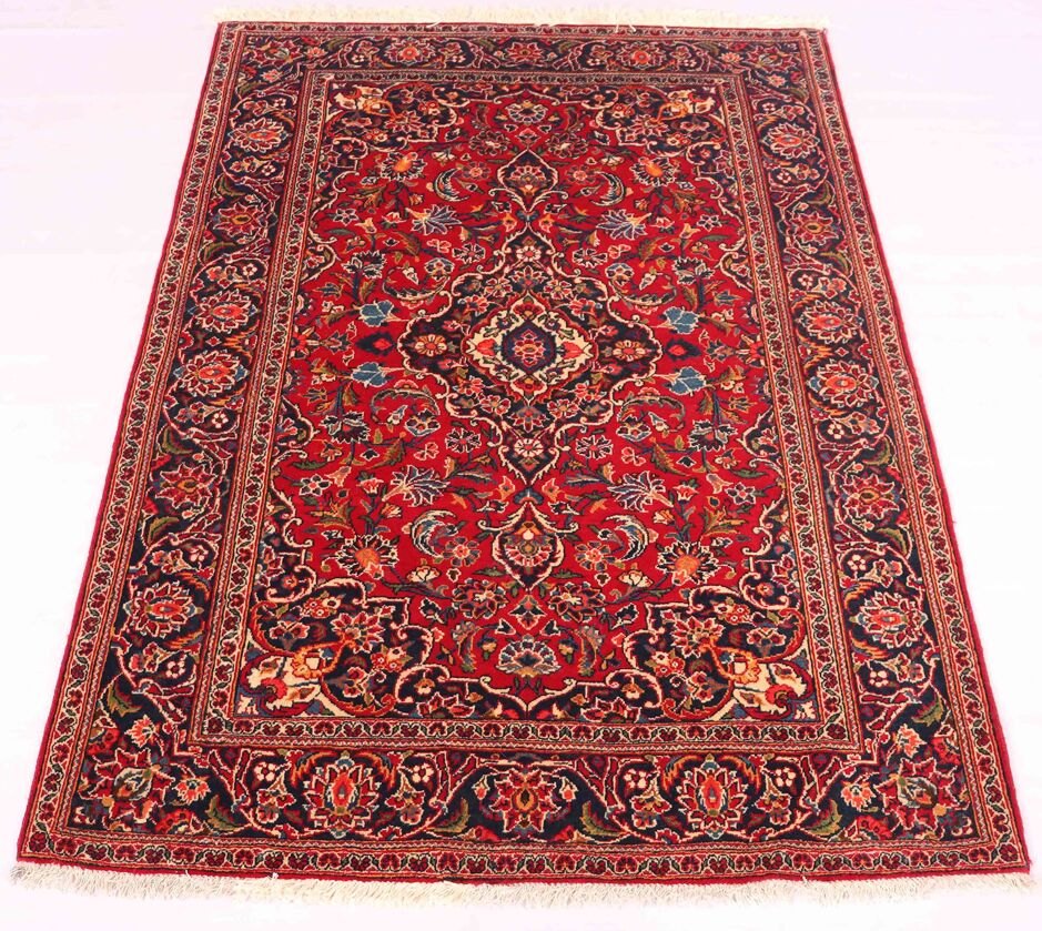 1.6x1.1M Antique Persian Kashan Rug - Image 2
