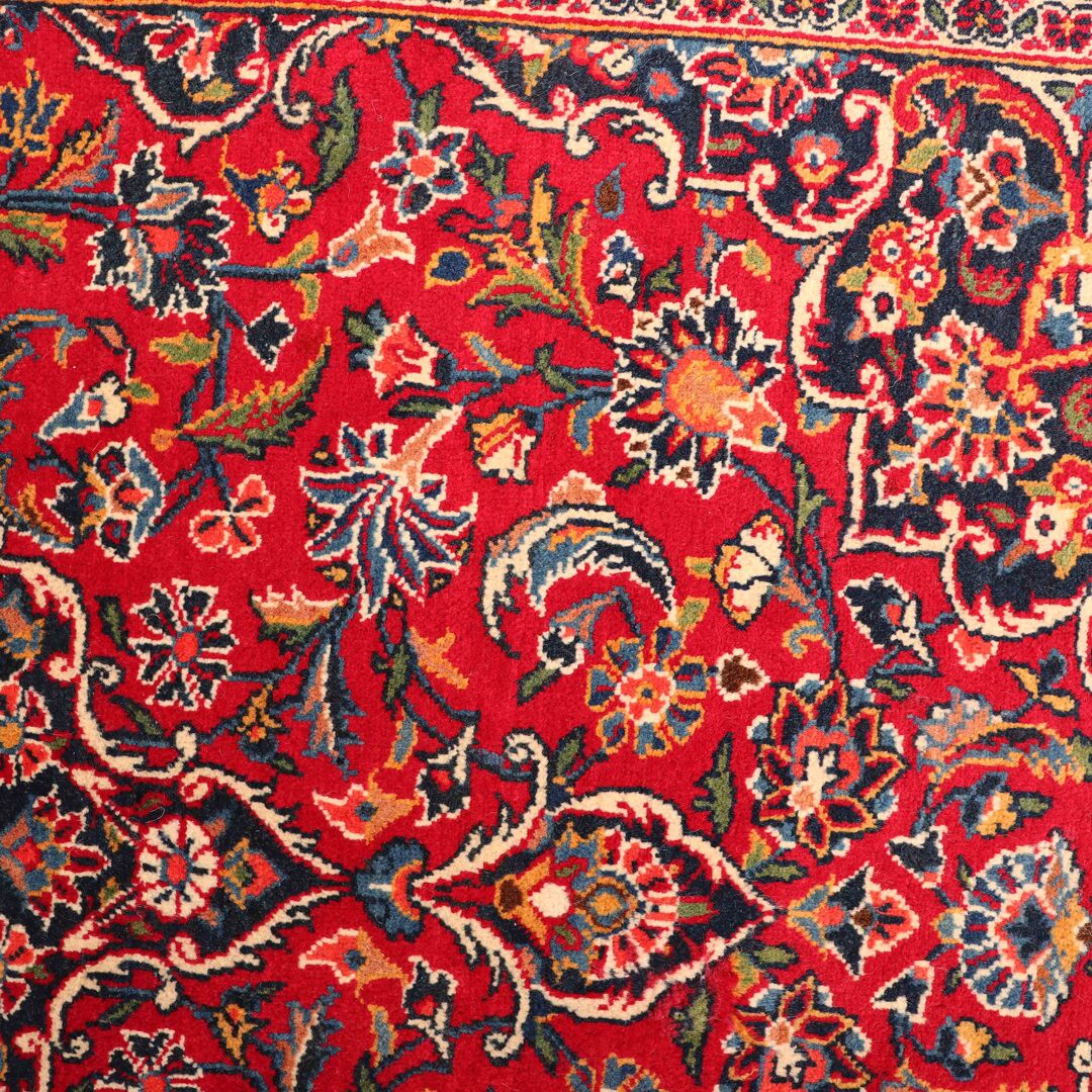 1.6x1.1M Antique Persian Kashan Rug - Image 3
