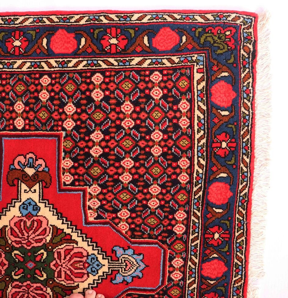 1.6X1M Kurdi Sanandaj Persian Rug - Image 6