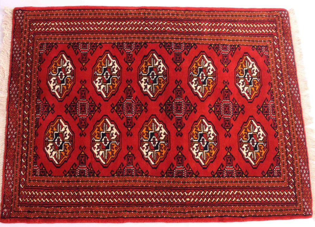 1.4x1M Antique Turkoman Persian Rug