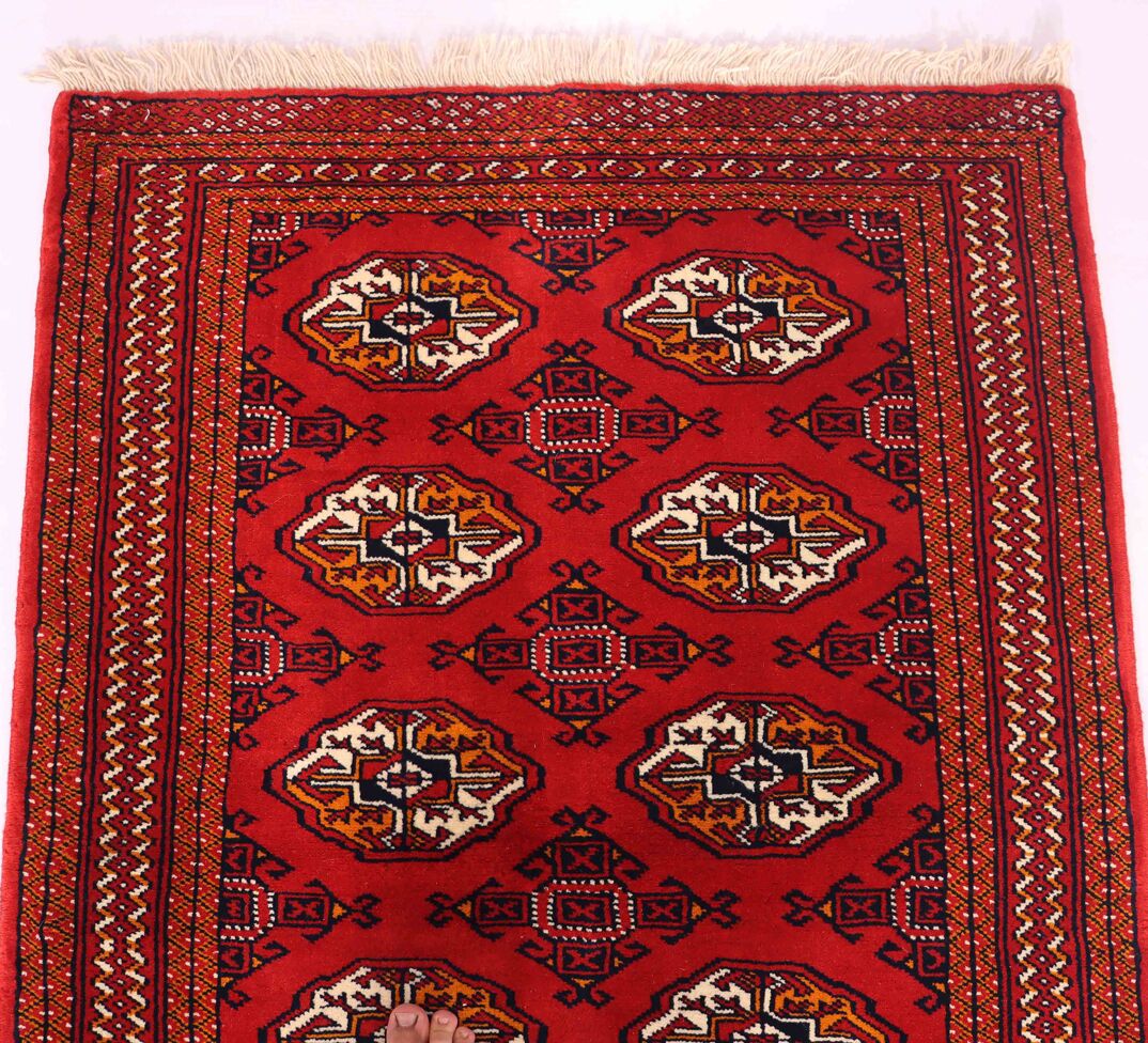 1.4x1M Antique Turkoman Persian Rug - Image 5