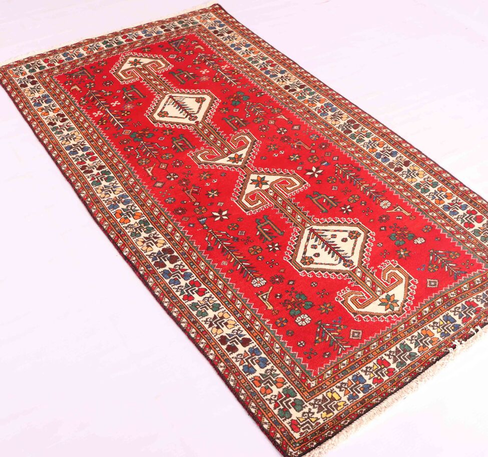 1.8x1M Vintage Persian Shiraz Rug - Image 5