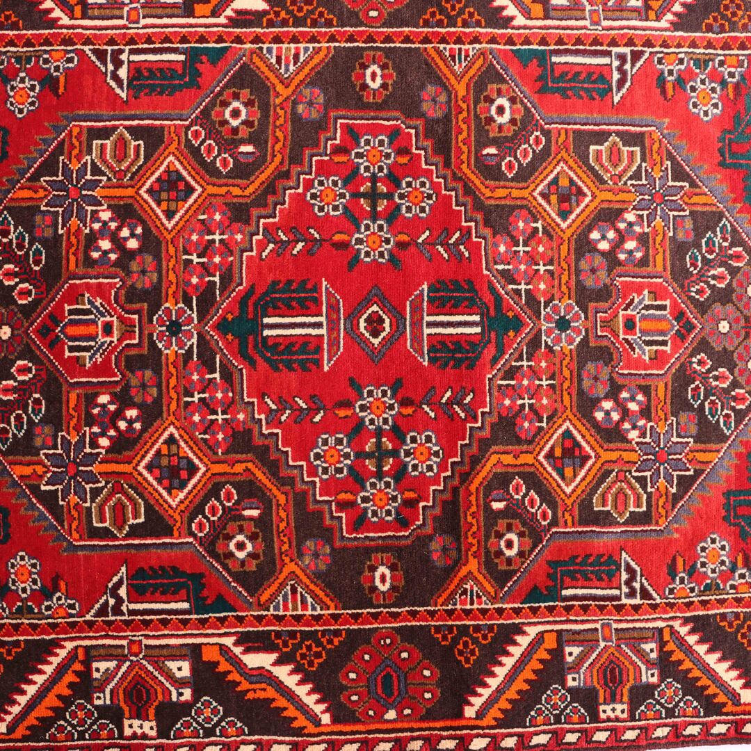 1.6x1.1M Tribal Persian Saveh Rug - Image 3