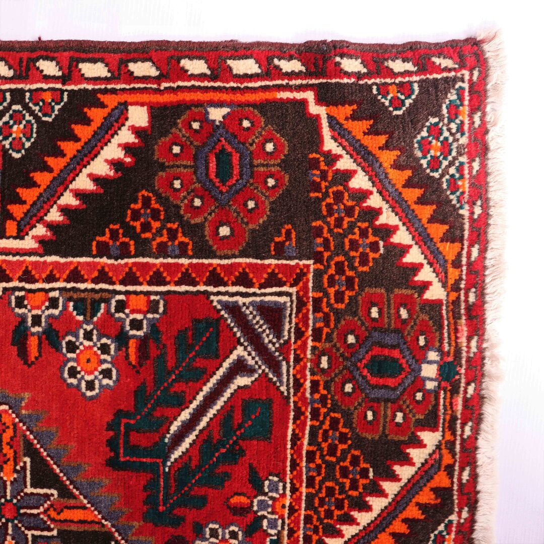 1.6x1.1M Tribal Persian Saveh Rug - Image 6