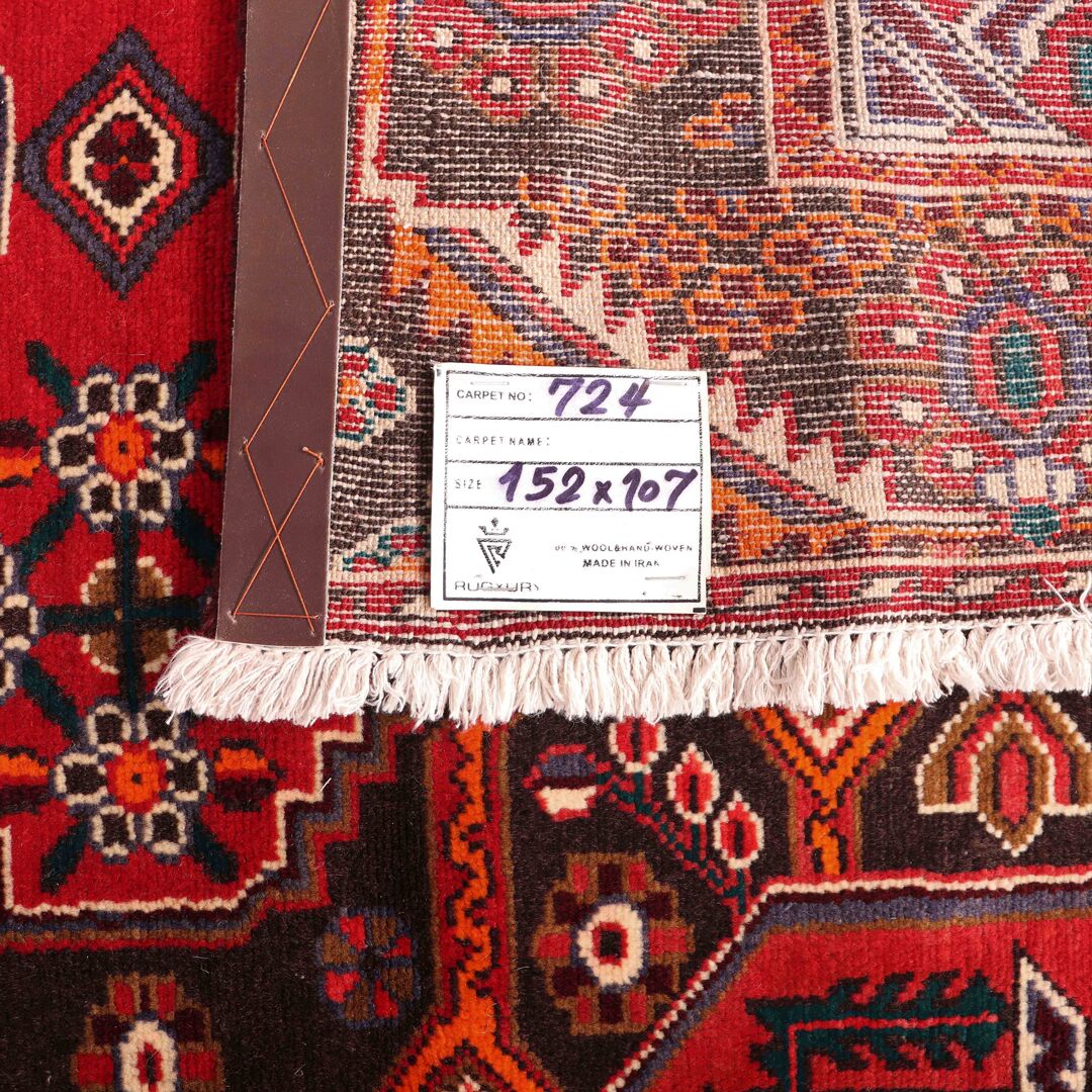 1.6x1.1M Tribal Persian Saveh Rug - Image 7