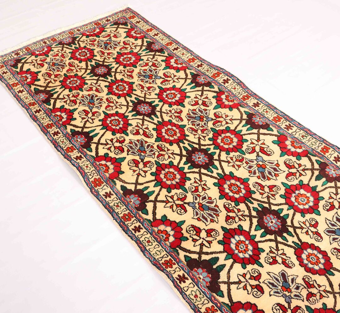 2m Floral Mashad Runner Rug - Image 3
