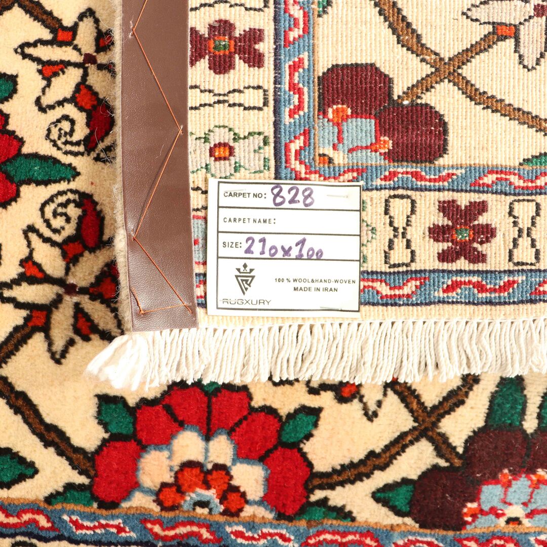 2m Floral Mashad Runner Rug - Image 9