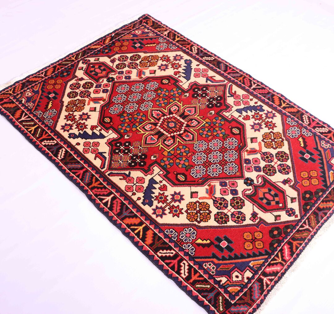 1.6x1.1M Tribal Persian Saveh Rug - Image 3