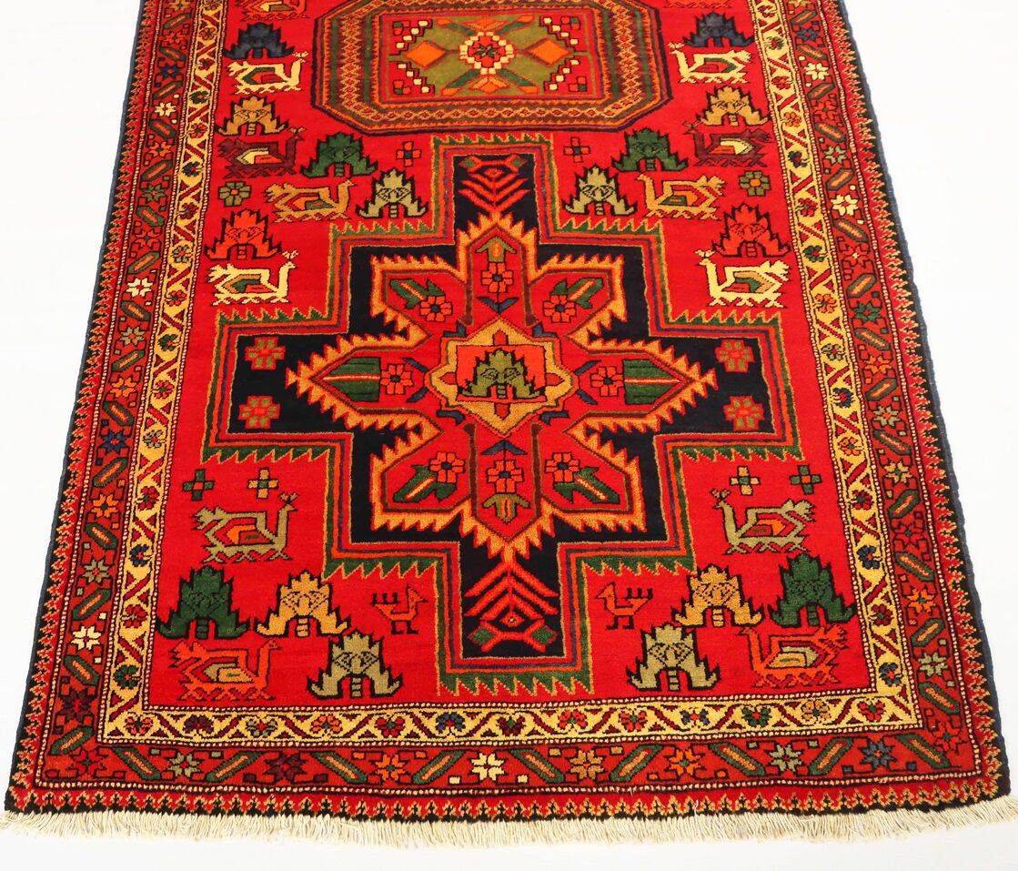 Authentic vintage Persian rug with natural aged patina — Australia