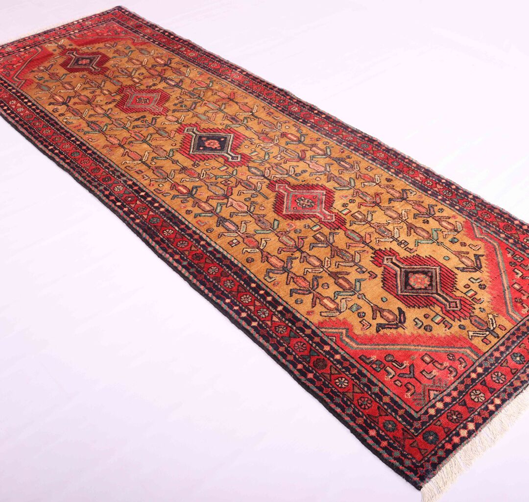 3m Old Hamedan Persian Runner (50yrs) - Image 3