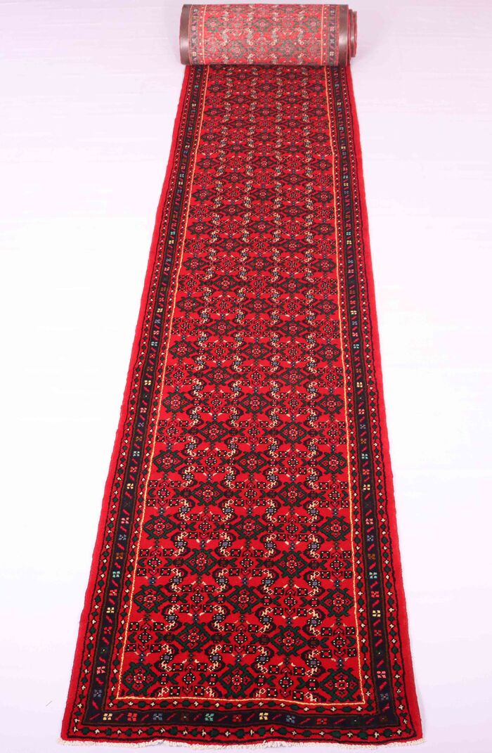10M Hamadan Persian Runner (Hosseinabad) - Image 2