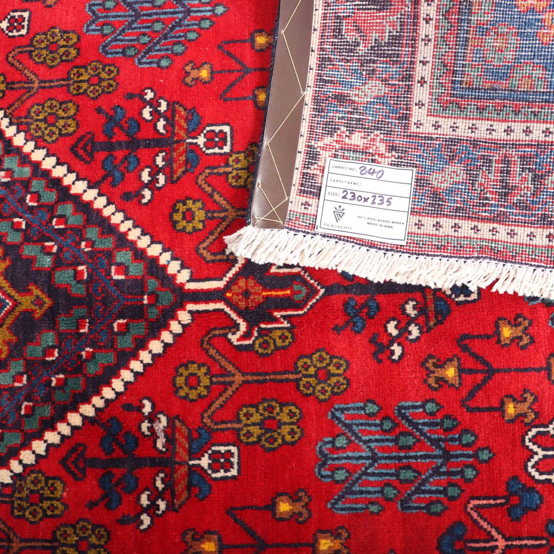 2.3x1.3M Vintage Persian Joshaghan Rug - Image 6