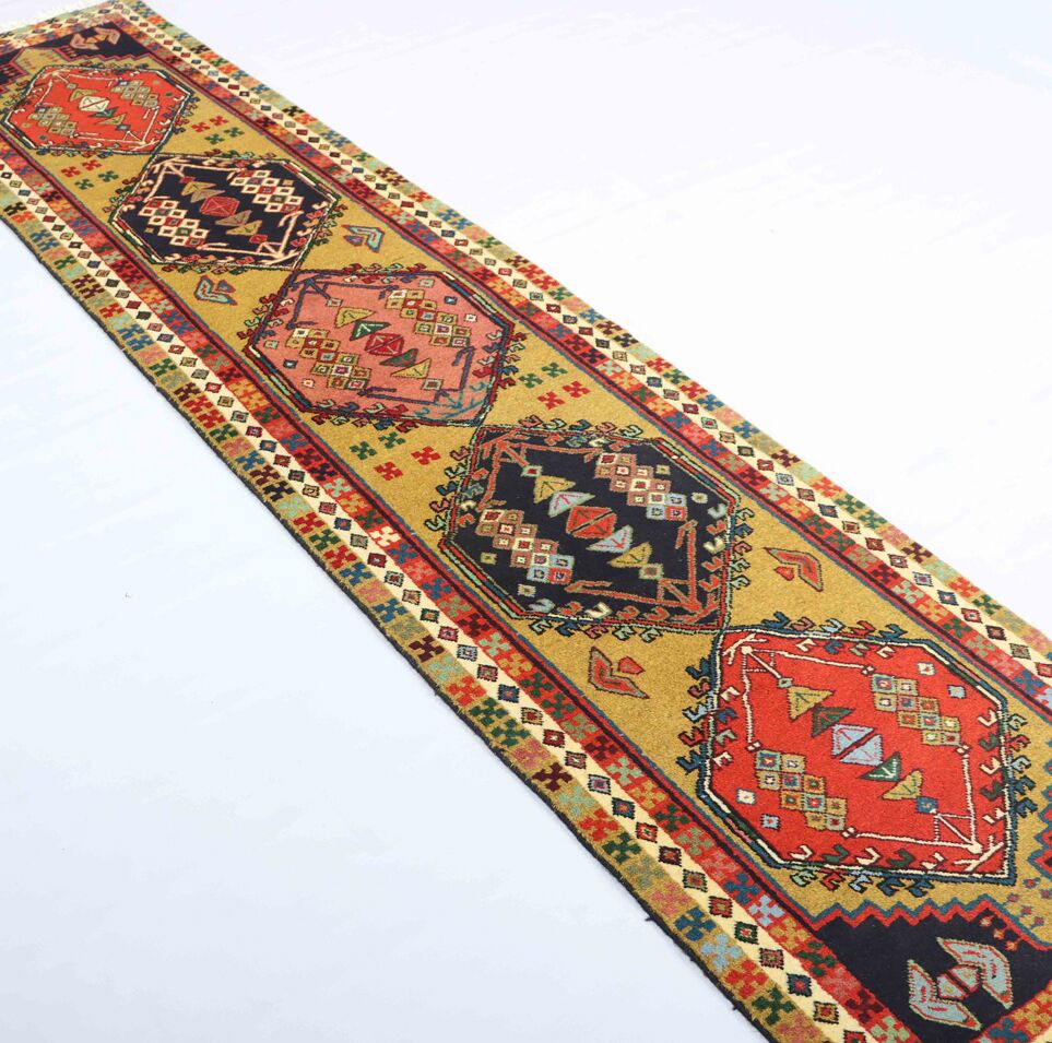 Antique 3M Gharedagh Persian Runner (70yrs) - Image 4