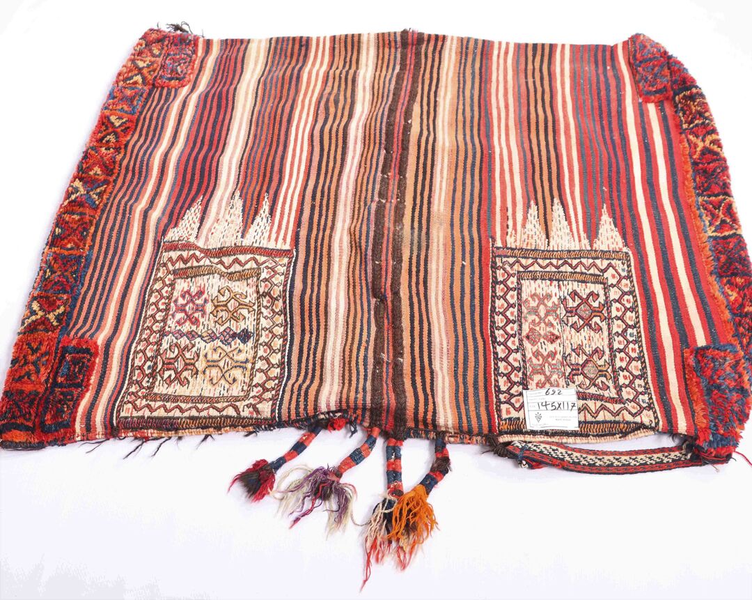 Antique Persian Balouchi Saddle Bag - Image 3