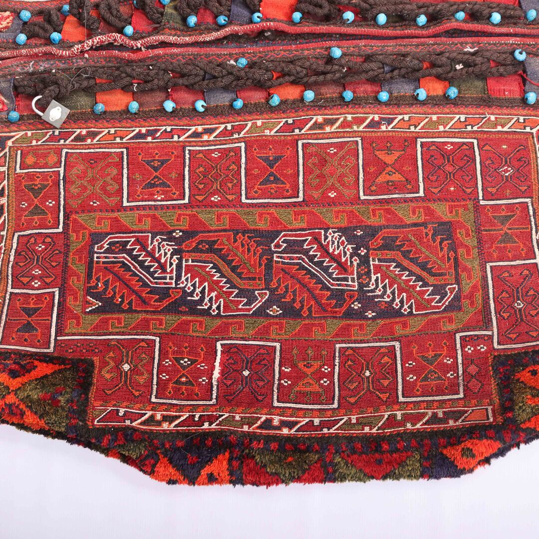 Antique Persian Balouchi Saddle Bag - Image 10