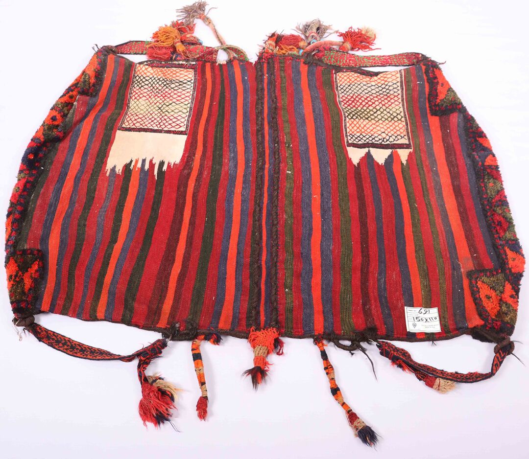 Antique Persian Balouchi Saddle Bag - Image 3