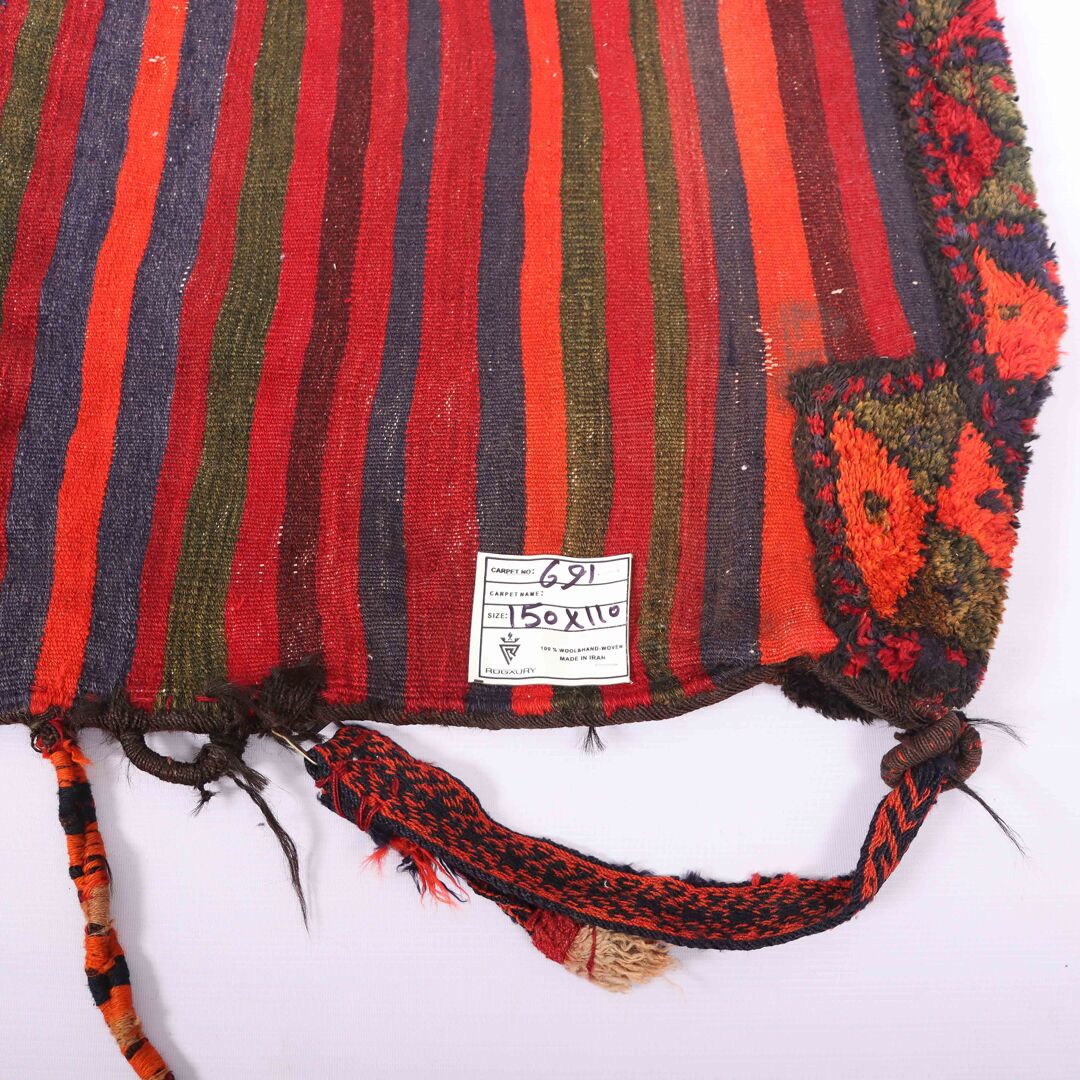 Antique Persian Balouchi Saddle Bag - Image 4