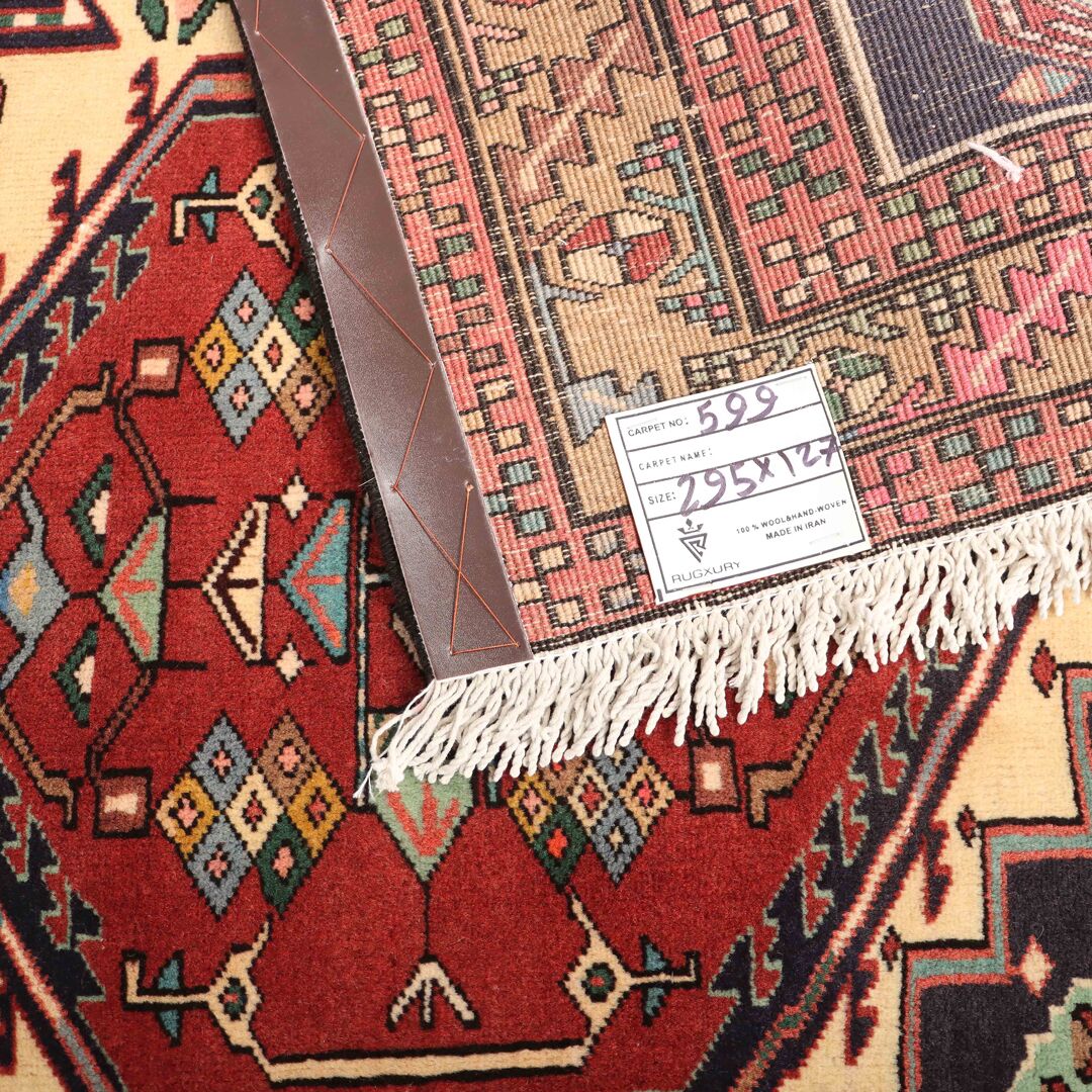 3x1.3 M Ardebil Serapi Persian Runner Rug - Image 7