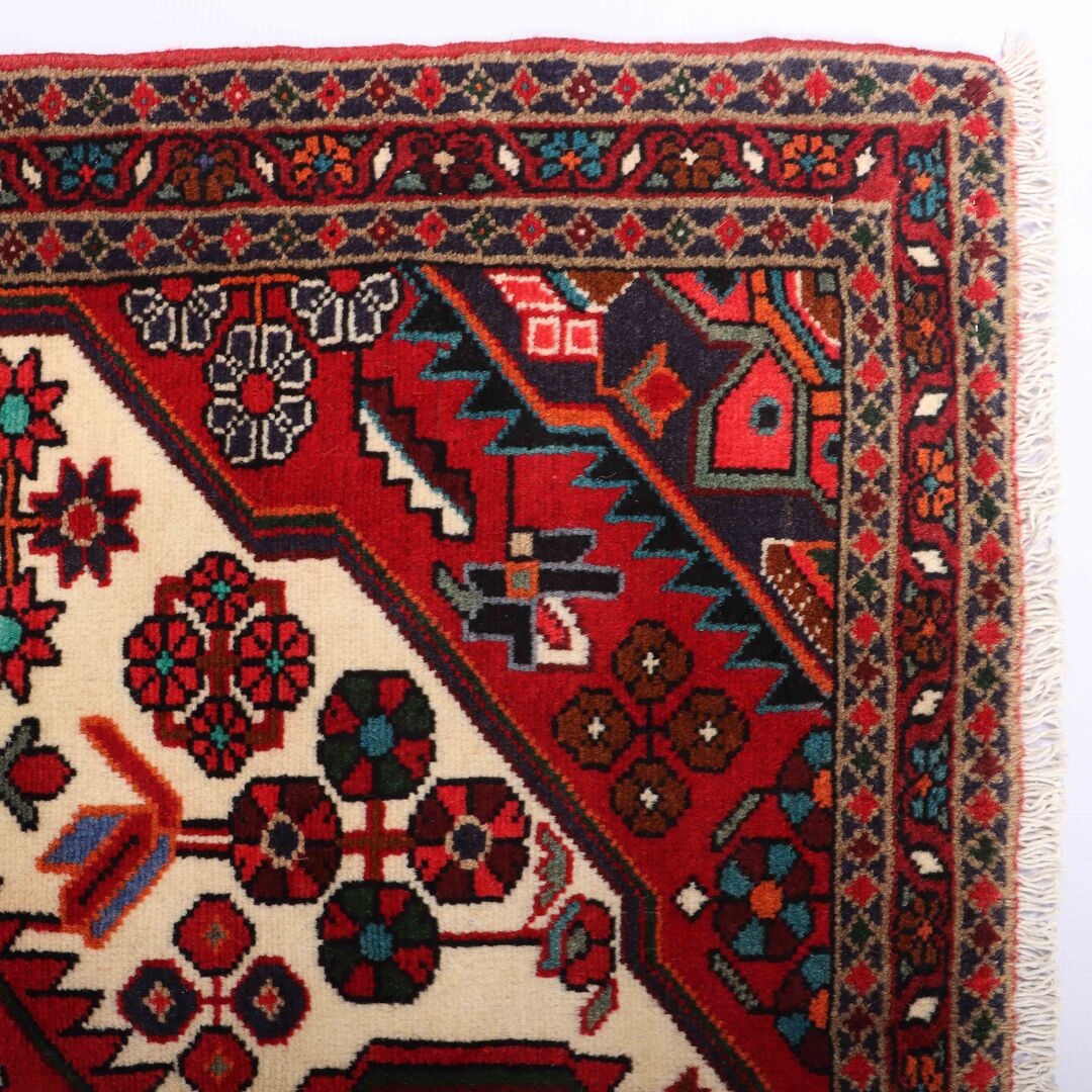 1.6x1.1M Tribal Persian Saveh Rug - Image 6