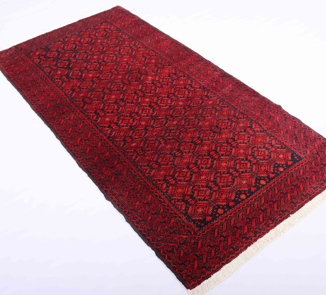 2.1x1.2 M Antique Balouchi Tribal Rug - Image 3