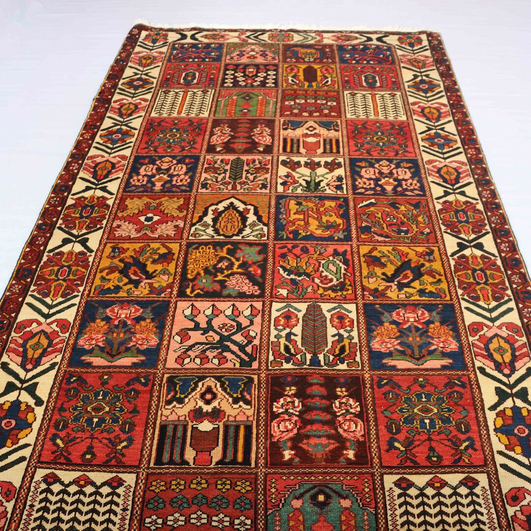 3.6x1.7M Vintage Bakhtiari Persian Rug - Image 2