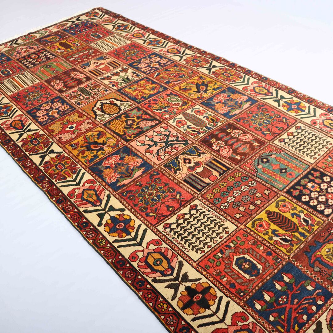 3.6x1.7M Vintage Bakhtiari Persian Rug - Image 3