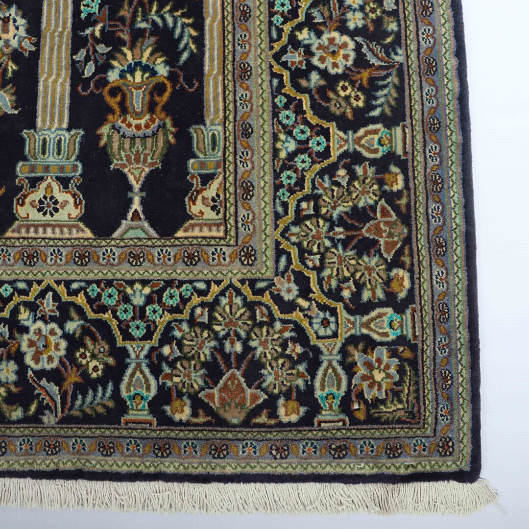 Masterpiece Signed Persian Shadsar Kashan Rug - Image 6