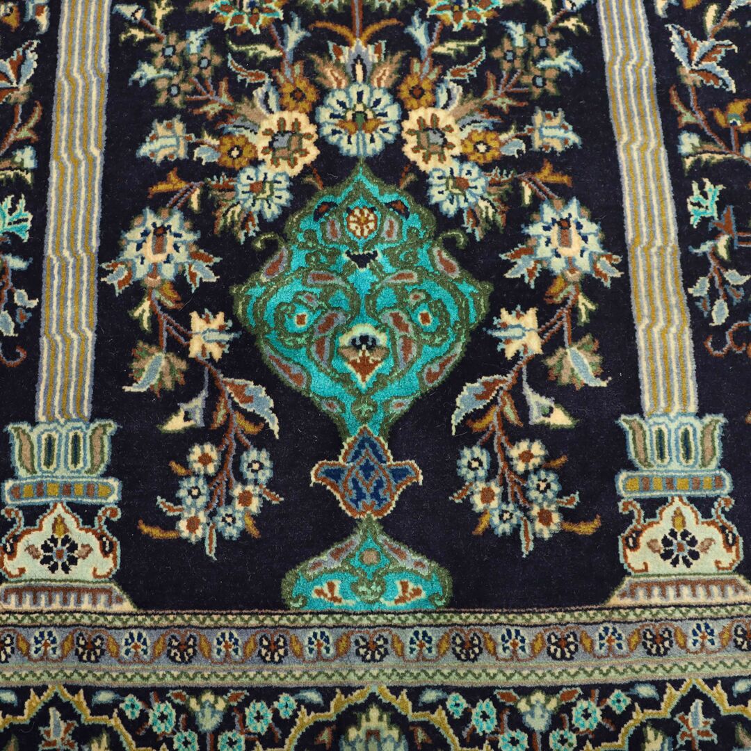 Masterpiece Signed Persian Shadsar Kashan Rug - Image 7