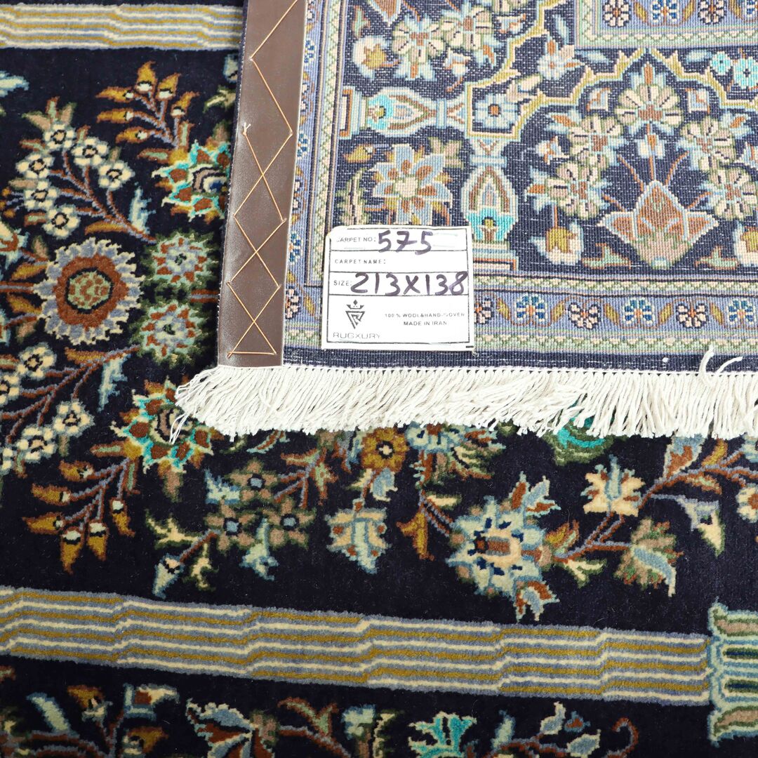 Masterpiece Signed Persian Shadsar Kashan Rug - Image 8