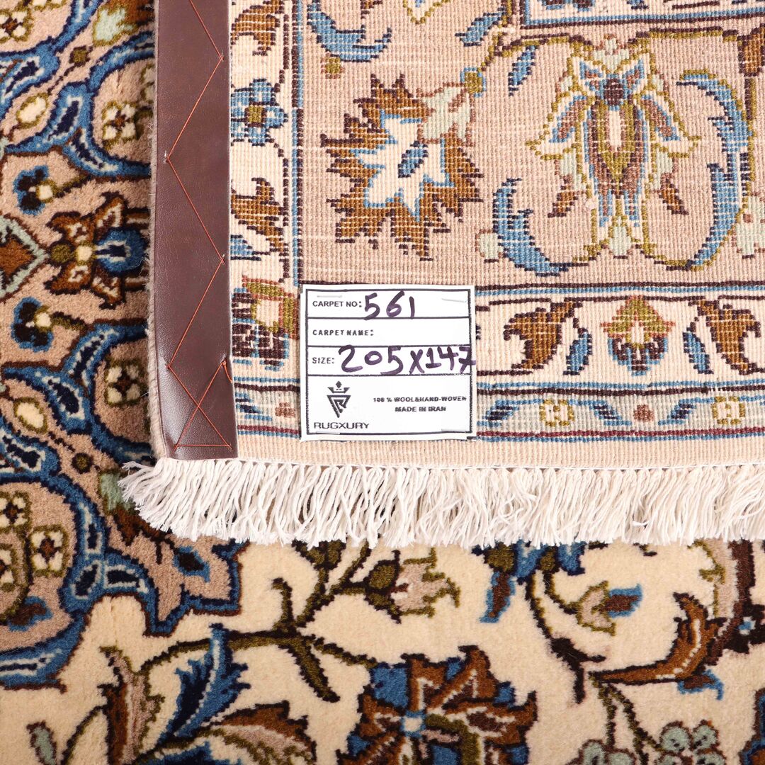 2.1x1.5M Fine Pistachio Kashmar Rug - Image 8