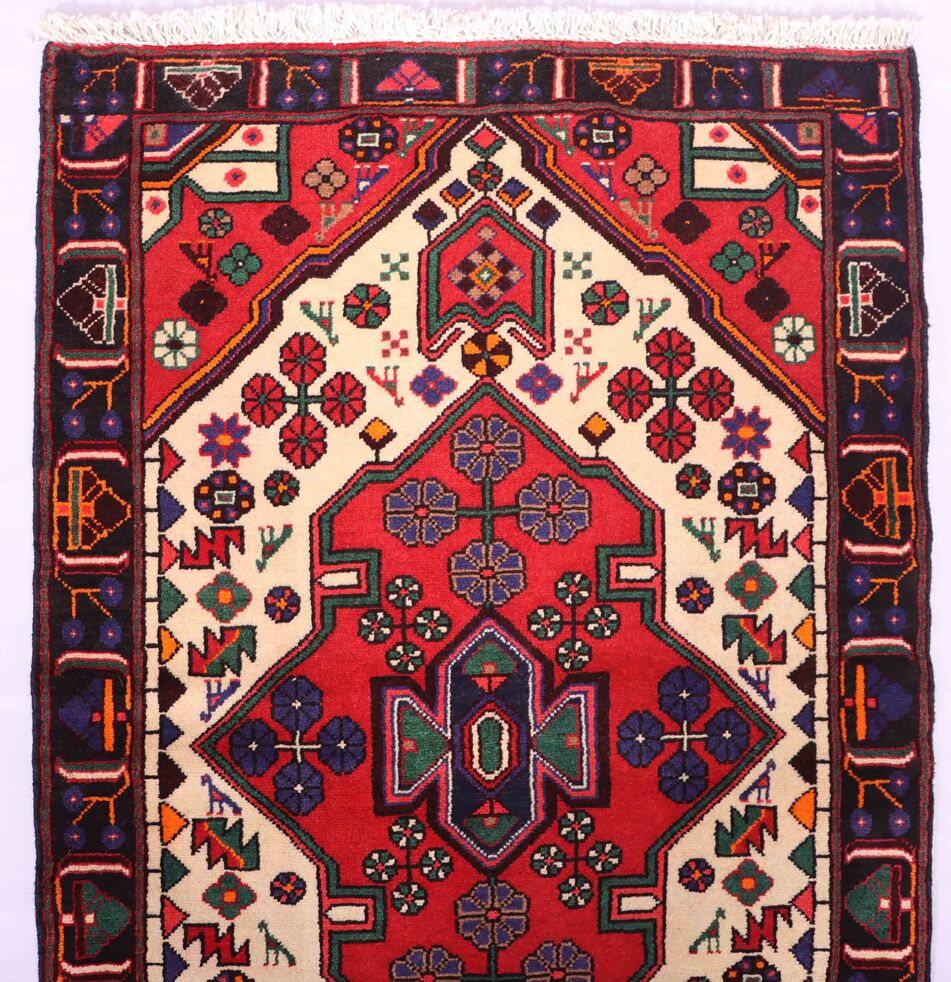 1.4x0.9M Tribal Persian Saveh Rug - Image 8