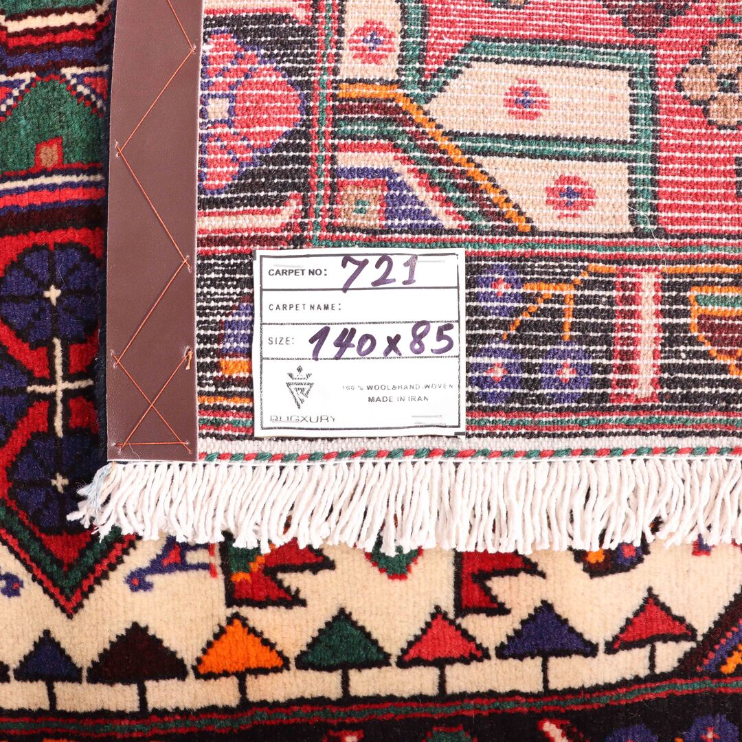 1.4x0.9M Tribal Persian Saveh Rug - Image 7