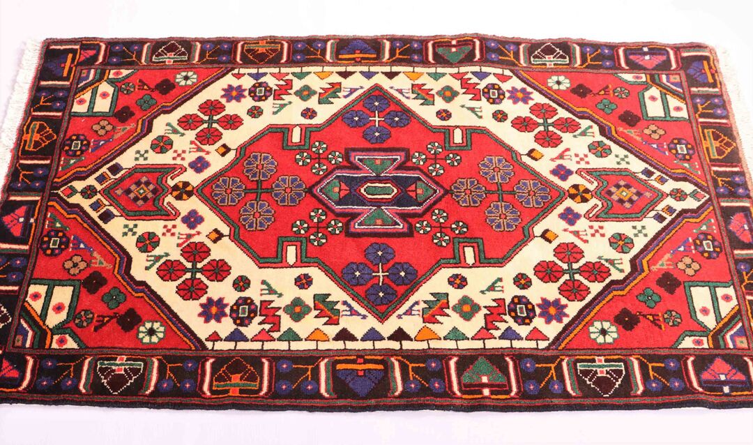 1.4x0.9M Tribal Persian Saveh Rug - Image 3