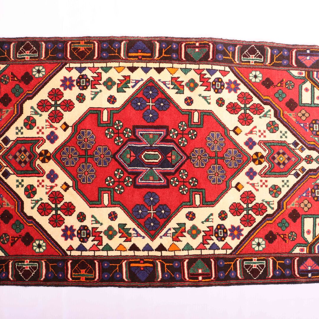 1.4x0.9M Tribal Persian Saveh Rug - Image 7