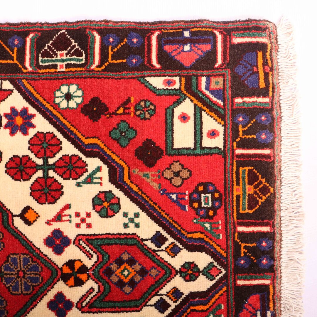1.4x0.9M Tribal Persian Saveh Rug - Image 4