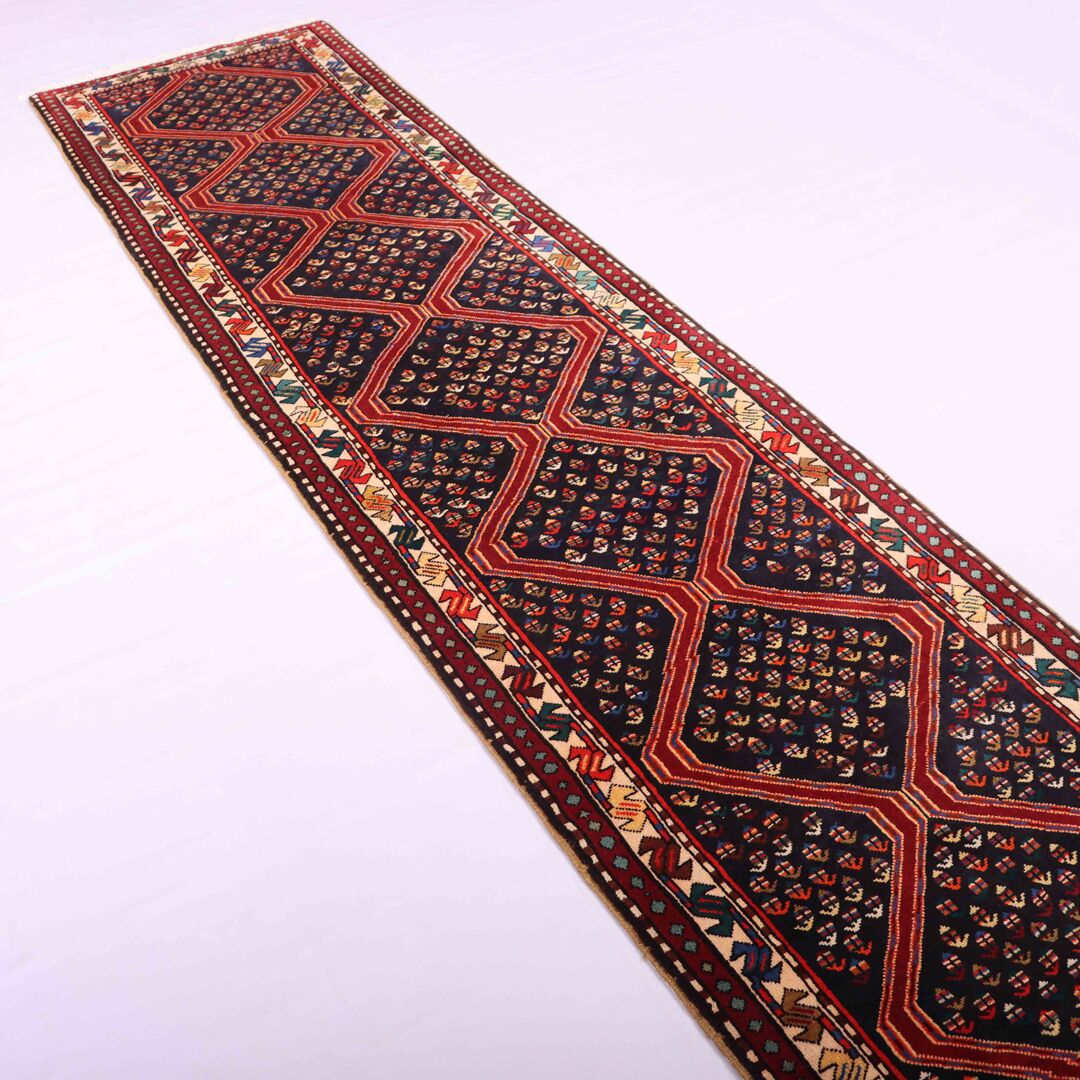 Antique 3M Gharedagh Persian Runner (60yrs) - Image 3