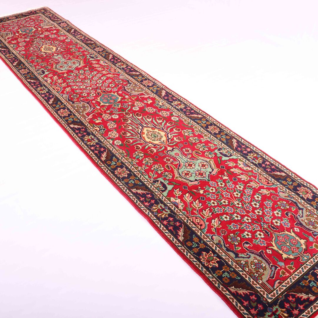 3.8m Vase Design Tabriz Persian Runner - Image 3