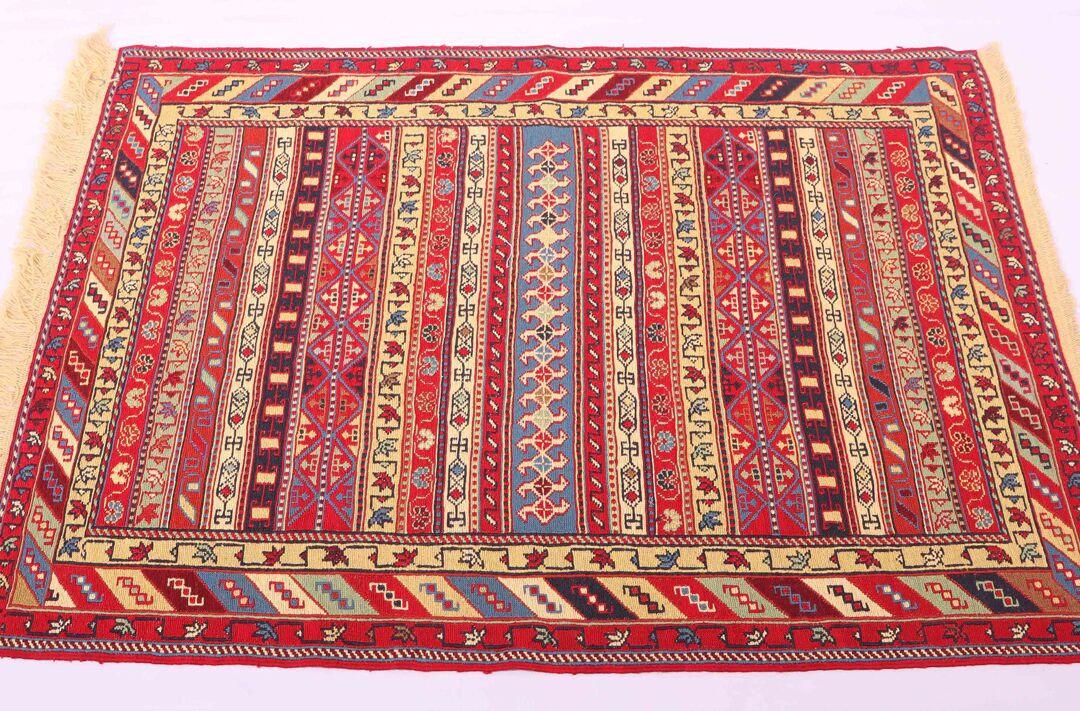 1.5x1.1M Persian Sumak Kilim Rug - Image 2