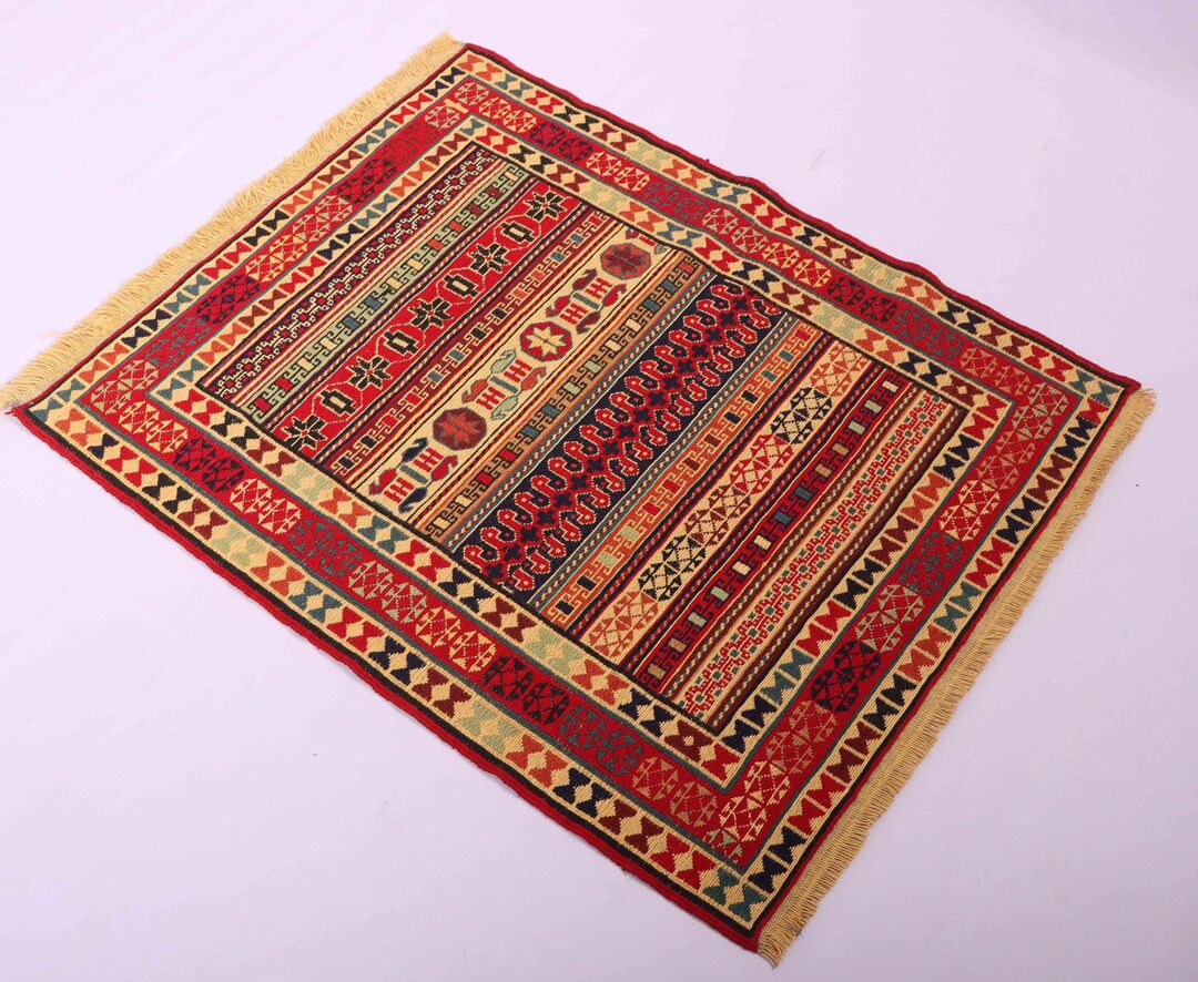 1x0.8M Persian Sumak Kilim Rug - Image 3
