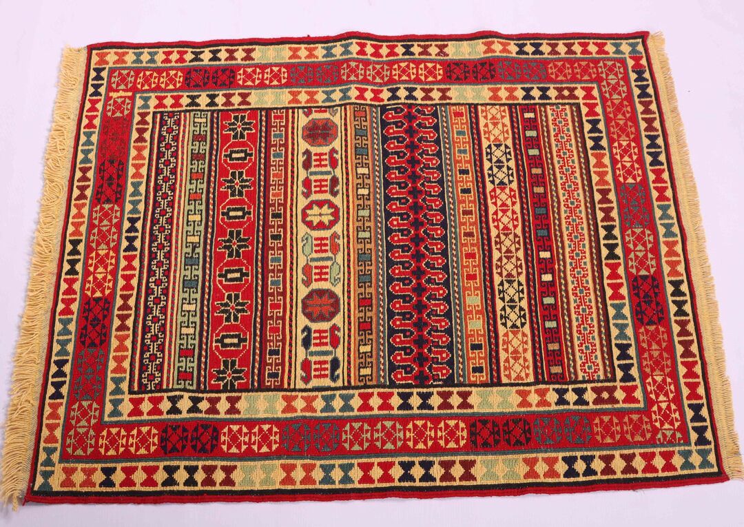 1x0.8M Persian Sumak Kilim Rug - Image 4